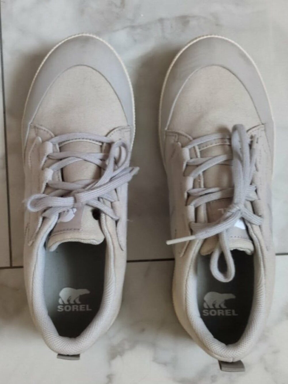 Sorel Women's Out N About III Low Sneaker Canvas Size 10 Moonstone Grey Gorpcore